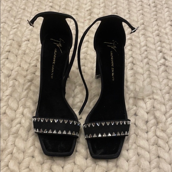 Giuseppe Zanotti Rhinestone Black High Heels - Picture 1 of 9